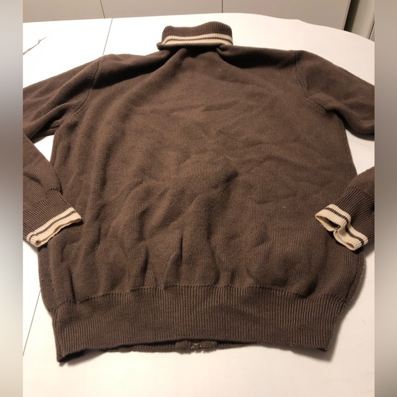 Fred Perry zip brown wool sweater - Picture 6 of 13
